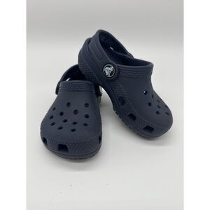 Crocs Toddler C7 Classic Dark Blue Clogs Slip On Shoes